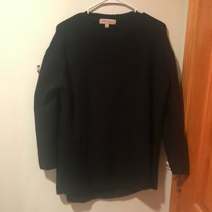 Philosophy Black Oversized Knit Sweater | Size: Small
